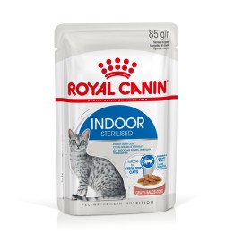 ROYAL CANIN Indoor Sterilized - cibo umido per gatti adulti - Bocconcini in salsa 12x85 g
