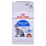 ROYAL CANIN Indoor Sterilized - cibo umido per gatti adulti - Bocconcini in salsa 12x85 g