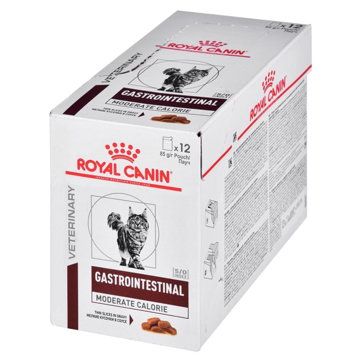 ROYAL CANIN Gastrointestinal Moderate Calorie - cibo umido per gatti - 12 x 85g