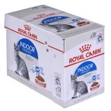 ROYAL CANIN Indoor Sterilized - cibo umido per gatti adulti - Bocconcini in salsa 12x85 g