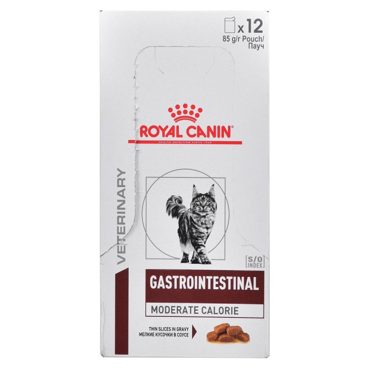 ROYAL CANIN Gastrointestinal Moderate Calorie - cibo umido per gatti - 12 x 85g