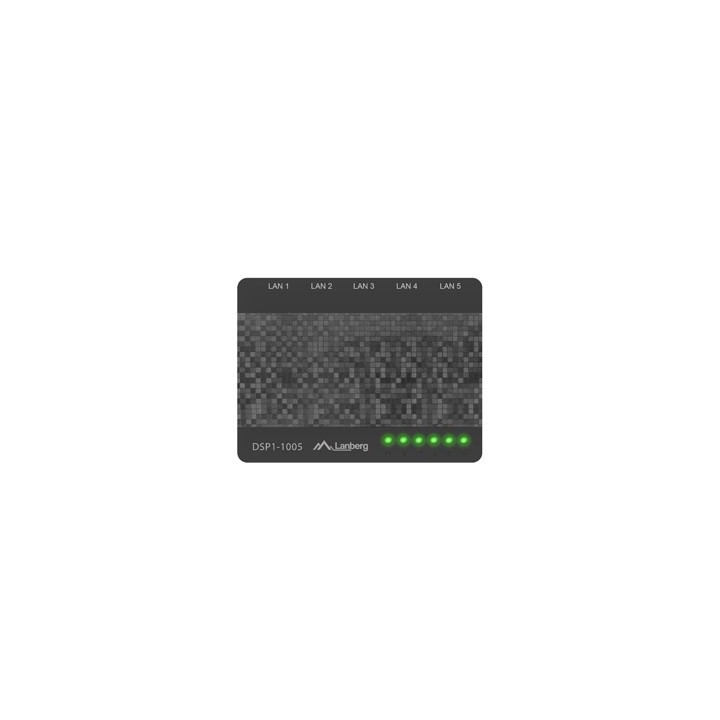 LANBERG SWITCH DSP1-1005 (5-PORT 1GB/S)