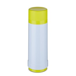 ROTPUNKT Thermos in vetro capacità 0.750 l polar-el.-zucca estiva (bianco-giallo)