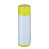 ROTPUNKT Thermos in vetro capacità 0.750 l polar-el.-zucca estiva (bianco-giallo)