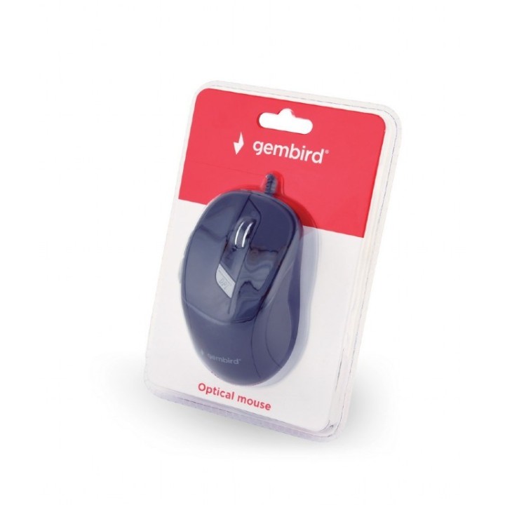 Gembird MUS-6B-01 mouse ambidestro USB Type-A ottico 1600 DPI