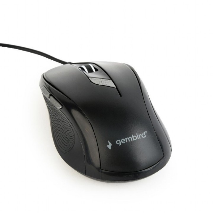 Gembird MUS-6B-01 mouse ambidestro USB Type-A ottico 1600 DPI
