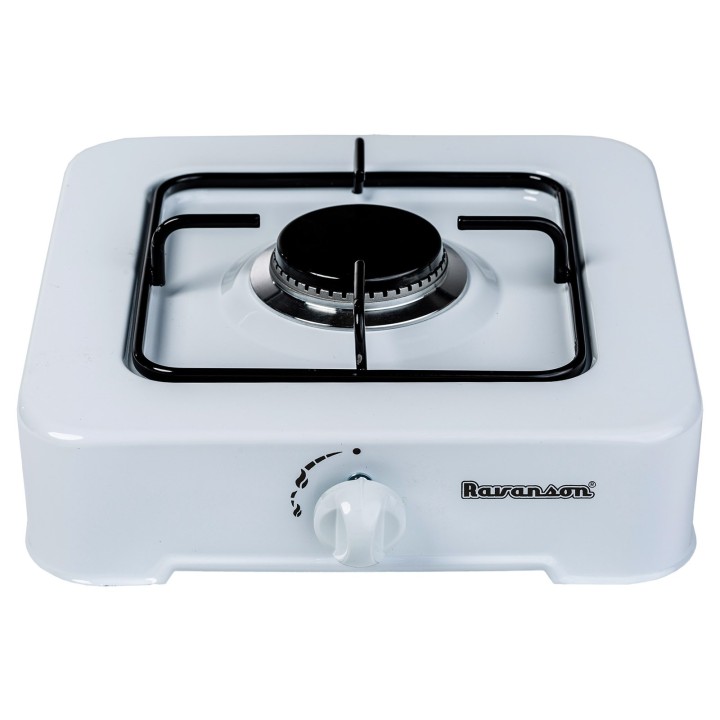 Cucina a gas Ravanson K-01T (bianco, 1 zona)