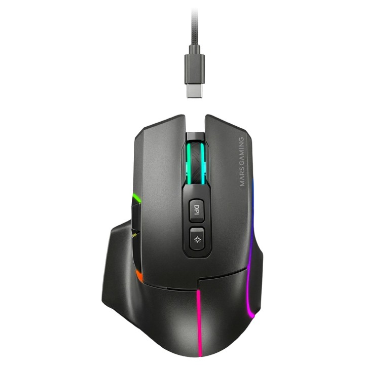 Mars Gaming MMWVECTOR Mouse destrorso RF Wireless + Bluetooth + USB Type-A ottico 12000 DPI