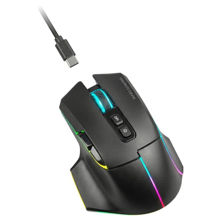 Mars Gaming MMWVECTOR Mouse destrorso RF Wireless + Bluetooth + USB Type-A ottico 12000 DPI