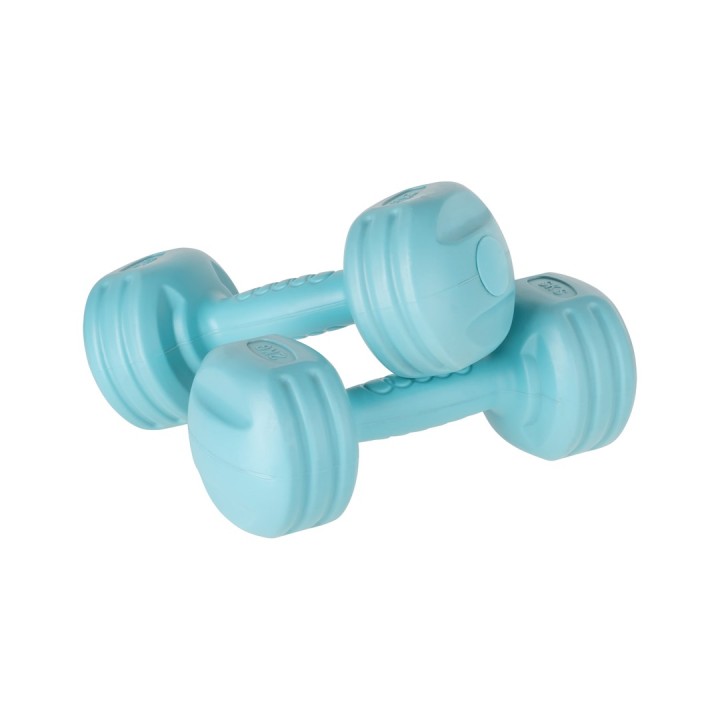 REBEL ACTIVE Set di manubri bituminosi 20kg (2x1kg + 2x2kg + 2x3kg + 2x4kg)