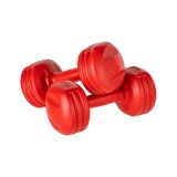 REBEL ACTIVE Set di manubri bituminosi 20kg (2x1kg + 2x2kg + 2x3kg + 2x4kg)