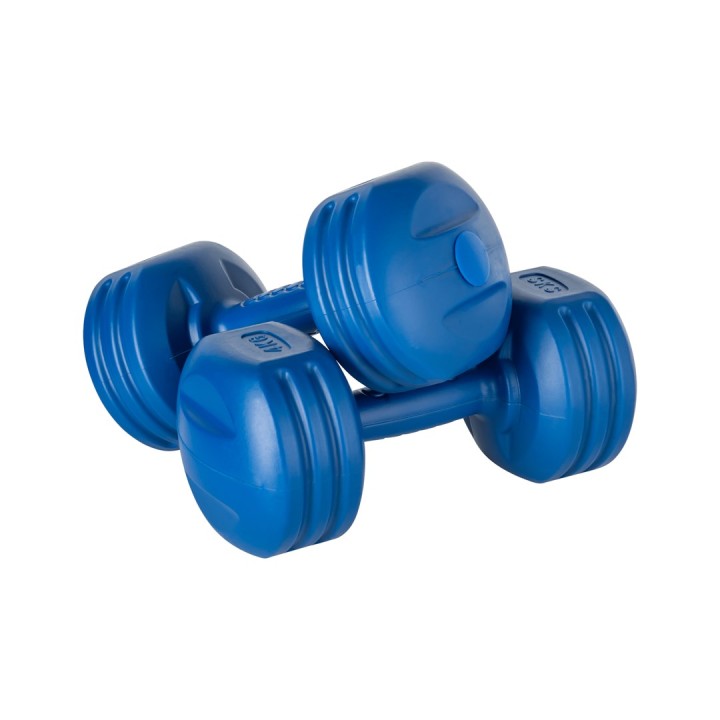 REBEL ACTIVE Set di manubri bituminosi 20kg (2x1kg + 2x2kg + 2x3kg + 2x4kg)