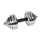 REBEL ACTIVE Manubri regolabili cromati in custodia 30 kg con bilanciere