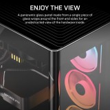 Corsair 4500X LX-R RGB vetro temperato Mid-Tower nero Midi Tower