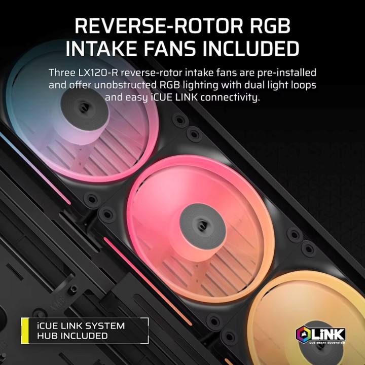 Corsair 4500X LX-R RGB vetro temperato Mid-Tower nero Midi Tower