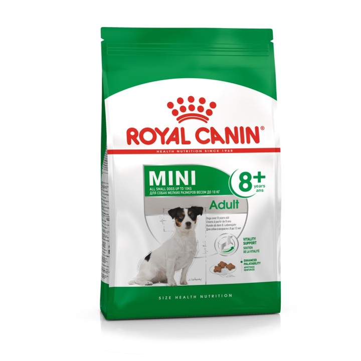Royal Canin Mini Adult 8+ 8 kg Senior pollame riso verdura
