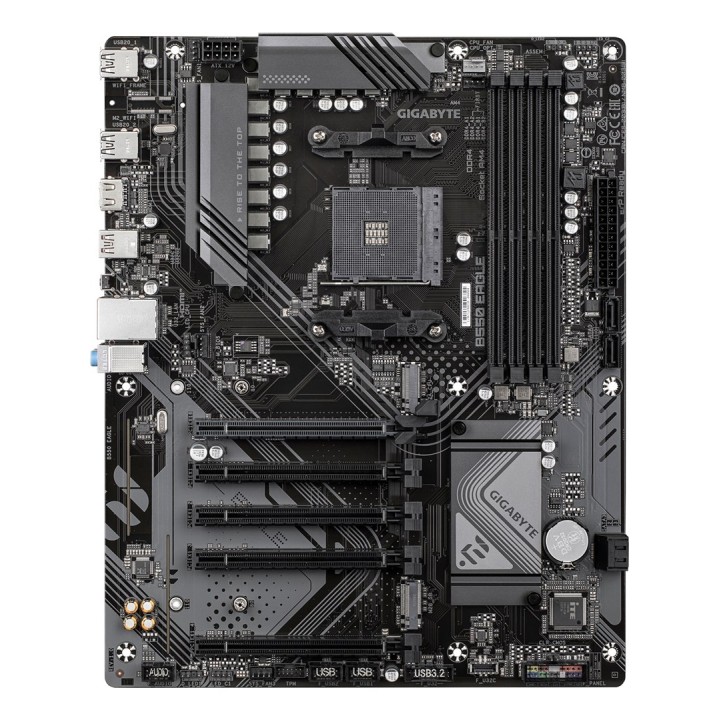 GIGABYTE B550 EAGLE Scheda madre - AMD Ryzen 5000 G-Series CPUs 10+3+1 Phases VRM fino a 3200MHz DDR4 1xPCIe 4.0 + 1xPCIe 3.0 M.