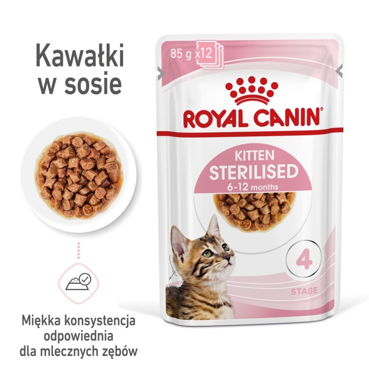 Royal Canin Sterilizzato in salsa 12x85g
