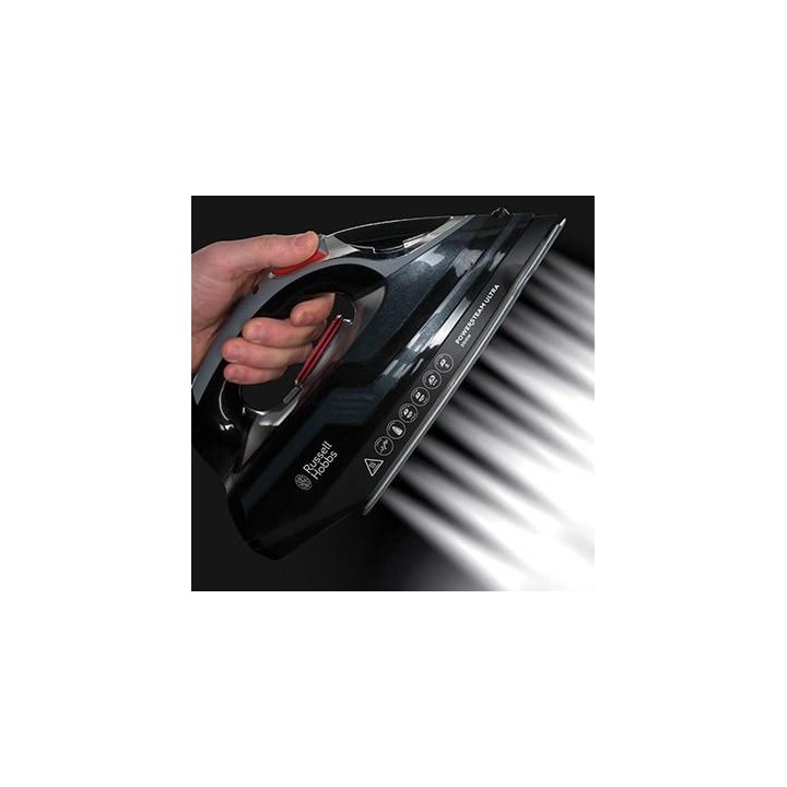 Russell Hobbs 20630-56 ferro da stiro a vapore piastra in ceramica 3100 W nero grigio