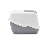 SAVIC Nestor bianco-grigio - lettiera per gatti chiusa - 56x39x38.5 cm - 1 pezzo