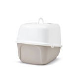 SAVIC Nestor Jumbo bianco - marrone caffè - lettiera per gatti chiusa - 66.5x48.5x46.5 cm - 1 pezzo
