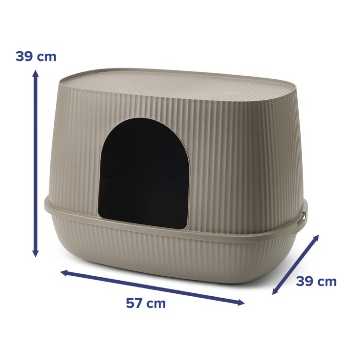 SAVIC Moona grigio - lettiera per gatti - 57x39x39cm