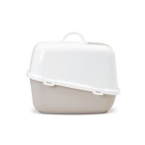 SAVIC Nestor Jumbo bianco - marrone caffè - lettiera per gatti chiusa - 66.5x48.5x46.5 cm - 1 pezzo
