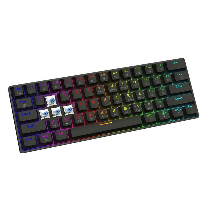 SAVIO BLACKOUT X2 Tastiera meccanica OUTEMU Blue Hot Swap