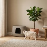 SAVIC Moona grigio - lettiera per gatti - 57x39x39cm