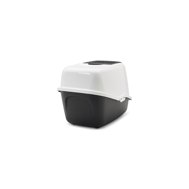 SAVIC Nestor bianco-nero - lettiera per gatti chiusa - 56x39x38.5 cm - 1 pezzo
