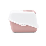SAVIC Nestor bianco-rosa - lettiera per gatti chiusa - 56x39x38.5 cm - 1 pezzo