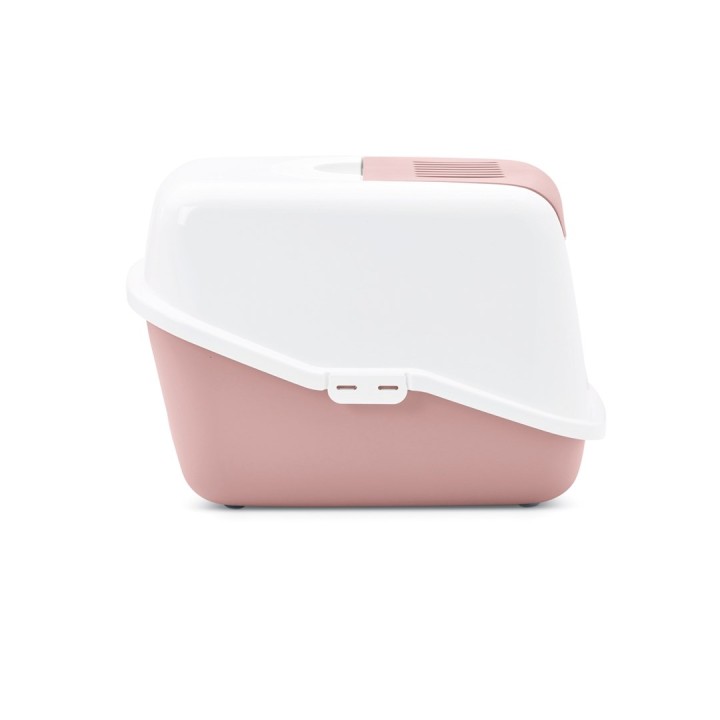 SAVIC Nestor bianco-rosa - lettiera per gatti chiusa - 56x39x38.5 cm - 1 pezzo