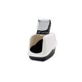 SAVIC Nestor bianco-nero - lettiera per gatti chiusa - 56x39x38.5 cm - 1 pezzo