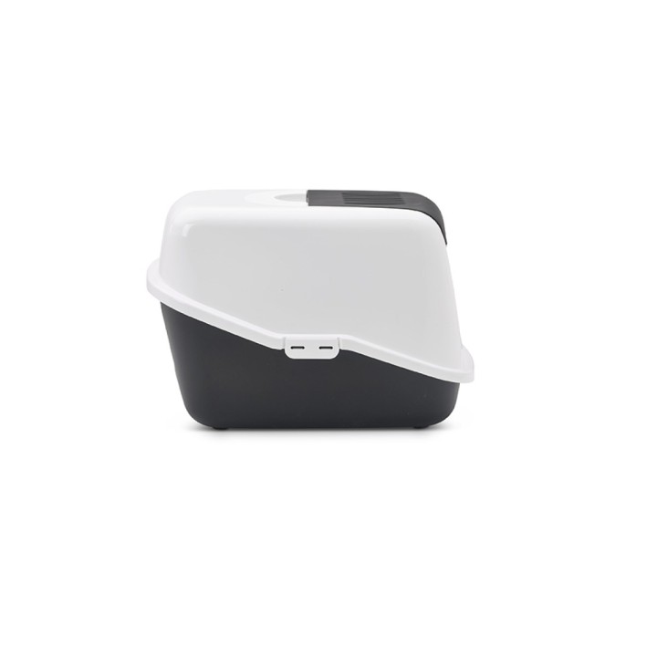 SAVIC Nestor bianco-nero - lettiera per gatti chiusa - 56x39x38.5 cm - 1 pezzo