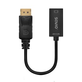 Adattatore Savio DisplayPort (M) v1.2 - HDMI A (F) v1.4 4K AK-62