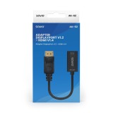 Adattatore Savio DisplayPort (M) v1.2 - HDMI A (F) v1.4 4K AK-62