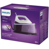 Philips 3000 Serie PSG3000/30 Stazione stirante 2400 W 1.4 L Piastra in ceramica Viola Bianco