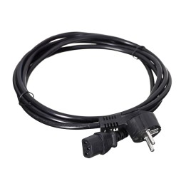 SAVIO CL-146 Cavo di alimentazione Schuko IEC C13 3 m nero