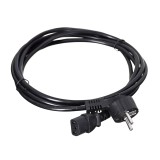 SAVIO CL-146 Cavo di alimentazione Schuko IEC C13 3 m nero
