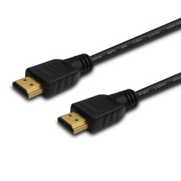 SAVIO CL-195 HDMI Cavo 2 m nero connettori placcati oro v2.0 alta velocità ethernet/3D
