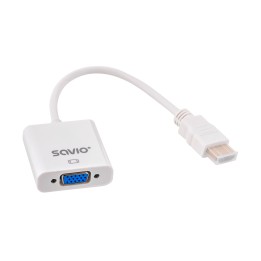 SAVIO HDMI (M) TO VGA (F) ADAPTER BIANCO CL-201
