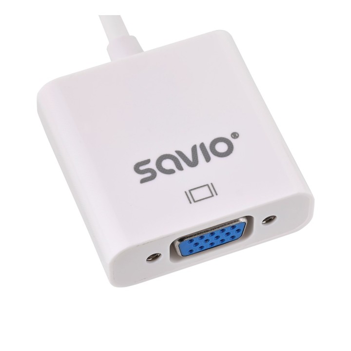 SAVIO HDMI (M) TO VGA (F) ADAPTER BIANCO CL-201