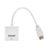 SAVIO HDMI (M) TO VGA (F) ADAPTER BIANCO CL-201