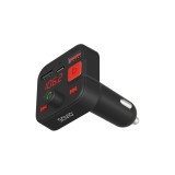 SAVIO FM trasmettitore Bluetooth 5.3 QC 3.0 caricabatterie display LED Bass Boost TR-15 nero