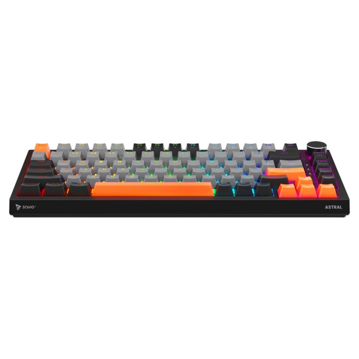 Savio ASTRAL BLACK JADE 3 COLOURS Tastiera Gaming USB QWERTY US Internazionale