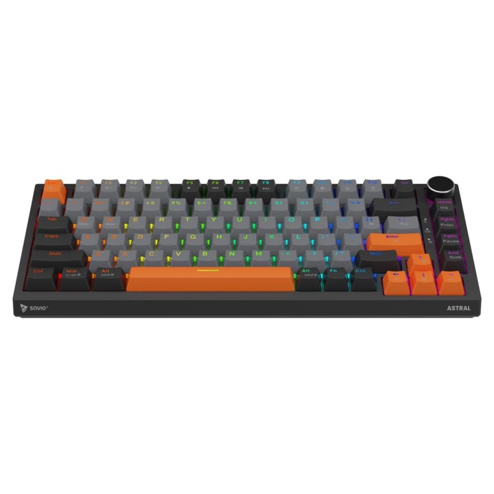 Savio ASTRAL BLACK JADE 3 COLOURS Tastiera Gaming USB QWERTY US Internazionale