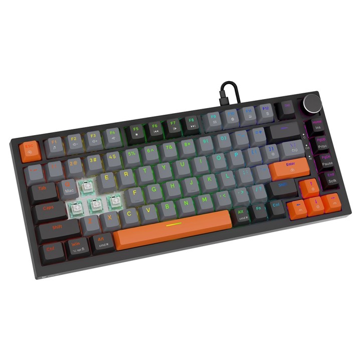Savio ASTRAL BLACK JADE 3 COLOURS Tastiera Gaming USB QWERTY US Internazionale