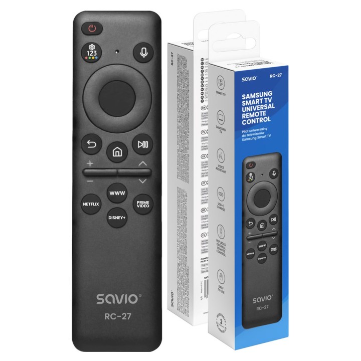 SAVIO RC-27 Telecomando universale/di ricambio per SAMSUNG TV – SMART TV