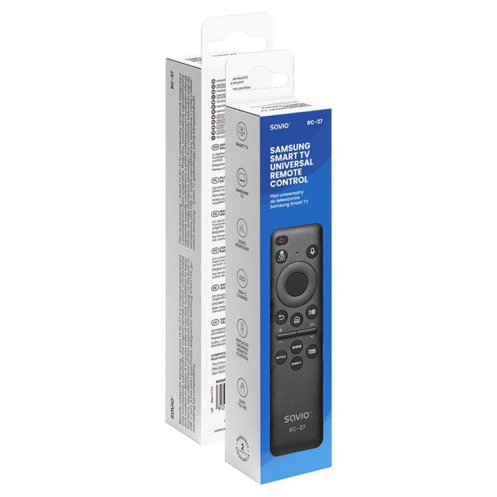 SAVIO RC-27 Telecomando universale/di ricambio per SAMSUNG TV – SMART TV