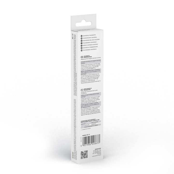 SAVIO RC-17 Telecomando universale/sostitutivo per XIAOMI TV – SMART TV
